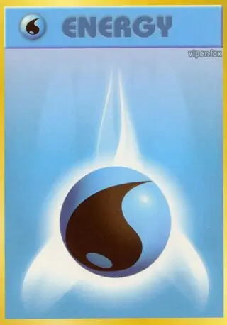 Water Energy Pokemon card from Expansion Pack